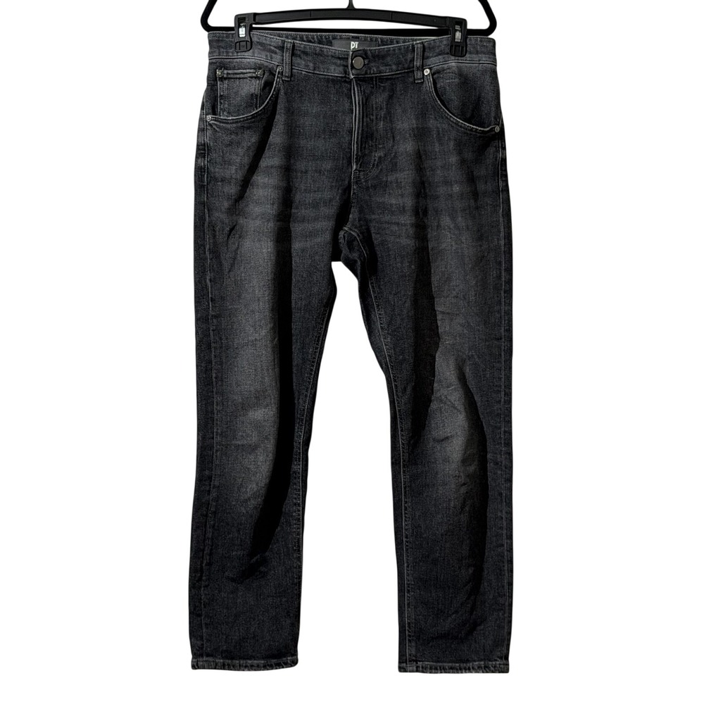 PT Torino Rebel Jeans Mens 33 Gray Slim Tapered Italian Denim Made In Italy